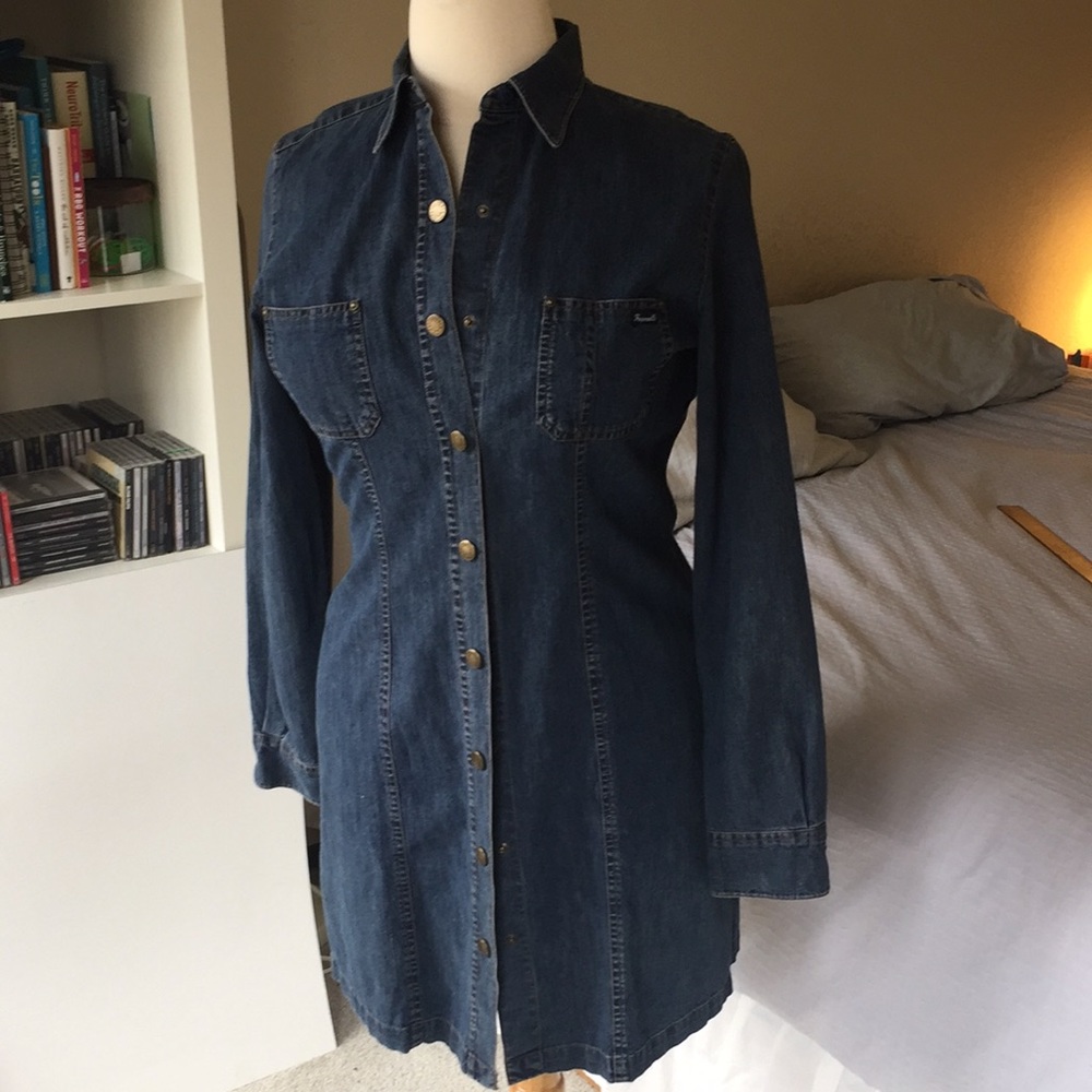 Faconnable denim shirt dress